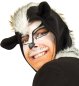 Preview: Erwachsenenkostüm Skunk Oberteil in schwarz mit Kapuze, Ohren und Schwanz Stinktier Stinkdachs Tier Verkleidung