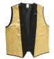 Preview: KOSTÜM - SET, für Herren, Pailletten - Set, 4 tlg. Weste, Hut, Brille & Schleife, perfekt ausgestattet für die nächste Karnevalsparty