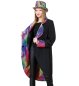 Preview: Mantel Showmaster Zirkusdirektor Clown Party Jacke Jackett Schwarz/Bunt Verkleidung