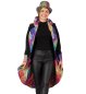Preview: Mantel Showmaster Zirkusdirektor Clown Party Jacke Jackett Schwarz/Bunt Verkleidung