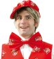 Preview: Herrenkostüm "Weste Dom-Clown" 1-tlg. ärmellos in rot mit kleinen Dom-Clown-Motiven