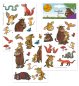 Preview: Tattoos Grüffelo Hautaufkleber Geschenkidee Geburtstag Give Away, 3 Bögen ca. 30 Einzel Tattoos Abziehbilder, einfache Anwendung, leicht ablösbar
