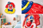 Preview: Wand-Deko Clown Wandbild Party Fasching Karneval 3D ca. 30 cm hoch