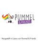 Preview: LED Blinkie-Anstecker Pin Pummeleinhorn Pummel & Friends süßes Motiv Regenbogen niedlich blinkend
