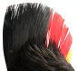 Preview: Perücke Irokese "FAN" Deutschland Fanartikel schwarz-rot-gold