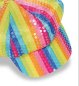 Preview: Mütze Regenbogen Paillettenmütze Kappe Sommer Hippie
