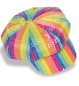 Preview: Mütze Regenbogen Paillettenmütze Kappe Sommer Hippie