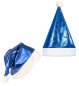 Preview: Nikolausmütze glänzend blau, Weihnachten, Mottoparty