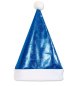 Preview: Nikolausmütze glänzend blau, Weihnachten, Mottoparty