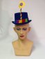 Preview: Hütchen mit Blume, sortierte Farben, Gr. 44 cm, Karneval, Mottoparty, Accessoire