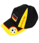 Preview: Basecap Fan Fußball mit GRATIS Tattoos Accessoire Deutschland