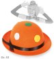 Preview: Mini-Melone, sortierte Farben, mit Punkten, Gr. 43 cm, Karneval, Mottoparty, Accessoire