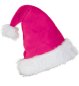 Preview: Mütze "Nikolaus" Plüsch pink Weihnachtsmütze Kopfbedeckung