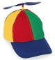 Preview: KarnevalsTeufel Basecap mit Propeller Bunte Mütze Cappy Schirmmütze