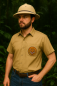 Preview: Dschungel Safari Hemd & Tropenhelm, Zweiteiliges Entdecker Outfit für Erwachsene
