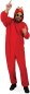 Preview: Erwachsenenkostüm Kuschelmonster Overall in rot mit Kapuze Onesie