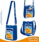 Preview: Capri-Sun Umhängetasche „Orange“ – Offizielles Lizenzprodukt | Schultertasche in Blau mit Markenlogo | Cooler Freizeitbegleiter für Erwachsene & Fans