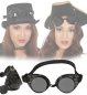 Preview: Set, Schweisserbrille & Piratenhut, ideal für Ihre nächste Mottoparty, Karneval oder Fasching