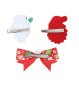 Preview: Haarspange Weihnachten Haarclip Schleife Nikolaus Schneemann Haarklammer Wichtelgeschenk