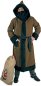 Preview: Kostüm Set Knecht Ruprecht, 3 TLG. Mantel mit Kapuze & Kordel, Perücke und Bart und Jute Sack, Krampus, Beelzebub, Gehilfe vom Nikolaus, Weihnachten