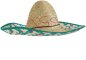 Preview: Kostüm Set Poncho und Sombrero 2-tlg. Hut Mexikaner und Poncho El Taco bunt gestreift in Einheitsgröße