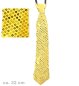 Preview: Silvesterkrawatte, gold und silber sortiert, ca. 32 cm, Party, Silvester, Karneval
