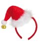 Preview: Nikolaus Haarreif mit Glöckchen rot Weihnachtself Santa Claus Advent Accessoire Kopfschmuck Weihnachtsmann
