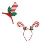 Preview: Weihnachtlicher Haarreif mit Zuckerstangen Weihnachten Haarschmuck Advent Heiligabend Party
