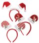 Preview: Nikolaus Haarreif Haarschmuck Nikolausparty Weihnachtsmarkt Feier Weihnachtself Nikolausmütze Accessoire