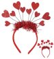 Preview: Haarreif mit Glitzer Herzen Lametta Karneval Valentinstag Amor Accsessoire Party Fotorequisite