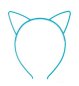 Preview: Haarreif Katzenohren Haarschmuck Accessoire in verschiedenen Farben