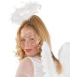 Preview: Haarreif Heiligenschein in 2 Verschiedenen Farben mit Federn Halloween Karneval Accessoire (weiß)