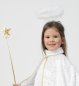 Preview: Haarreif Heiligenschein in 2 Verschiedenen Farben mit Federn Halloween Karneval Accessoire (weiß)