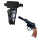 Preview: Zubehör Set für Cowboys Pistole u. Holster mit Cowboydesign für Kinder