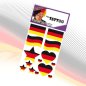 Preview: Haarreif Fan mit Herzen mit GRATIS Tattoos Fan Accessoire Deutschland