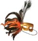 Preview: Federdomino, sortierte Motive, Maske, Karneval, Mottoparty, Accessoire