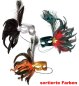 Preview: Federdomino, sortierte Motive, Maske, Karneval, Mottoparty, Accessoire