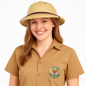 Preview: Dschungel Safari Hemd & Tropenhelm, Zweiteiliges Entdecker Outfit für Erwachsene
