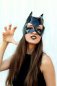 Preview: Maske, "Katzenlady", für Erwachsene, Latexmaske, Katzenmaske, Halloween, Karneval, Mottoparty