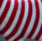 Preview: Handschuhe gestrickt in weiß-rot, Kölle Alaaf Fasching Kölner Karneval Winteraccessoire
