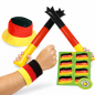 Preview: Deutschland Fanpaket mit Airsticks, Schweißband, Fan-Medaille und Armband