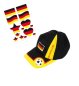 Preview: Basecap Fan Fußball mit GRATIS Tattoos Accessoire Deutschland