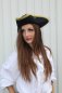 Preview: Hut Edel-Pirat, Gr. 58 cm, Halloween, Karneval, Mottoparty, Piratenaccessoire