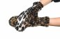 Preview: Leo Handschuhe Kostümzubehör schwarz weiß braun