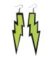 Preview: 80er-Jahre-Kostüm-Zubehör-Set 6 tlg. Neon Rock Handschuhe, Ohrringe Haarreif Schleife Retro Style Bad Taste Accessoire