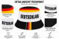 Preview: Deutschland Fan-Set mit Fischerhut & Turnbeutel – Schwarz Rot Gold Fanartikel für EM, WM, Stadion & Public Viewing