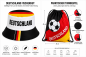 Preview: Deutschland Fan-Set mit Fischerhut & Turnbeutel – Schwarz Rot Gold Fanartikel für EM, WM, Stadion & Public Viewing