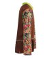 Preview: Hippie Kostüm Erwachsene Damen oder Herren – 70er Jahre Outfit mit Buntem Blumenmuster & Brauner Fransenweste – Flower Power Verkleidung