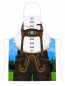 Preview: Bayern Schürze im Lederhosen-Design für Erwachsene
