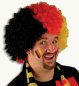 Preview: Deutschland Afro-Perücke in Schwarz-Rot-Gold für Fußball Fans